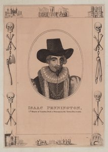 Isaac Pennington, alcalde de Londres, fallecido prisionero en la Torre, 17 de diciembre de 1661 de English School